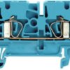 Through terminal block, spring balancer connection, 0.5-4.0 mm², 4 pole, 24 A, 8 kV, blue, 1608580000