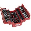 Holzmann Machine WZK86CrV Tool Box: 86-Piece Set Red Metal Box