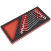 Sealey TBT51 Premier Deep Offset Spanner Set with Tool Tray 8pc
