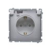 Gniazdo wtyczkowe Simon Basic IP44 Schuko 16A stal inox