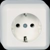 395004 Socket, 16 A, CONTURA, complete, screw terminal, pure white