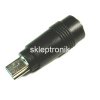 Przejście GN 2,1/5,5mm - WT USB mini
