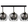 Lampa sufitowa nowoczesna loftowa 3xE27 SOLO BLACK/GOLD