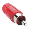 Lumberg STO 1 RCA Phono Cable Mount Plug Red
