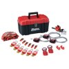 Master Lock S1117VES31KA Valve & Electrical Lockout Toolbox Kit 23-Piece