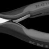 35 42 115 ESD Precision electronics gripping pliers, 45° fl-round, ESD