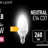 Żarówka LED E14 C37 2.2W 260lm 4000K klasa E Forever Light