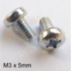 M3 x 5mm steel pan head machine screws - RS Components