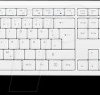 ID0104W Wireless Keyboard Mouse combo, white