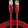 Patch cable, RJ45 plug, straight to RJ45 plug, straight, Cat 6A, S/FTP, LSZH, 10 m, red, IPK-6A-M-HFR-RT-1000
