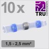 TRU COMPONENTS TC-13448516 Butt connectors Blue Insulated 1.5-2.5 mm² 10 pcs