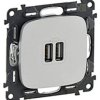 Legrand Gniazdo USB Valena Life Allure aluminiowy 754997 1 szt.