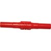 Mueller BU-32601-2 Adapter Red Connects 2x4mm Banana Sockets Nylon Case