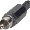 Złącze męskie RCA/Cinch 1107013/T BKL Electronic 1107013/T złącze męskie proste Ilość styków: 2 żółty 1 szt.