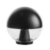 Oprawa ogrodowa parkowa LED SFERA kula fi 300mm czarno-transparentna IP44 4000K 8W 263lm