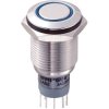 Zip Switch LAS2GQF-22ZE/B/12V/S/P 16mm IP67 Vandal Switch DPDT On-On Blue LED