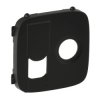 VALENA ALLURE Plakietka gniazda antenoweego tv + rj 45 czarny 754838