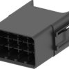 Plug housing, 12 pole, pitch 5.2 mm, straight, black, 1747364-1