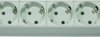 19"-german schuko-style power strip, 9-way, 2.5 m, 16 A, with surge protection, light gray, 591-400-00