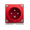Wtyczka odbiornikowa 16A 4P 400V czerwona IP44 514-6