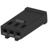 Socket housing, 3 pole, pitch 2.54 mm, straight, black, 102241-1