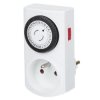 Programator czasowy mechaniczny 24h 30-minutowy, biały 67074