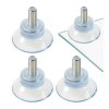 Przyssawka Z Gwintem M6 32x25mm Stopka Szklane Blaty Okrągła 4szt