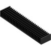 Extruded heatsink, (L x W x H) 50 x 250 x 28 mm, 0.9 to 0.28 K/W, black anodized, 10101848