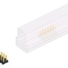 Pin header, 12 pole, pitch 2.54 mm, angled, black, SLLP6SMD05112SSM