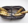 3 phono to 3 phono gold plugs 1.5 Metre
