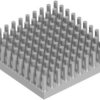 Pin heatsink, (L x W x H) 40 x 40 x 10 mm, 4.6 to 1.25 K/W, natural aluminum, 10006865