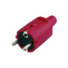 Wtyczka Gumowa 2P+Z Z Uziemieniem Ip20 250V 16 A Czerwona 12101