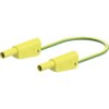 Stäubli 662016-20020 SLK-4N-S25 test lead 200cm yellow/green, stackable plugs