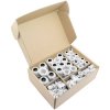 Quadrios 2102CA114 Cable Gland Set 60 Piece PA66 White Metric Reusable Box