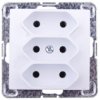 Impresja Gniazdo Potrójne B/U 2,5A Euro Białe Gp-3Y/M/00