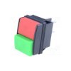 Przełącznik klawisz 230V 10A 2-poz 2-tory 2xNO / R13-537A-01-R/G