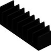IC heatsink, (L x W x H) 6.3 x 19 x 4.8 mm, 54 K/W, black anodized, 10037005