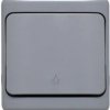 BRYZA Przycisk światło IP54 10AX 250V szary 180003