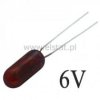 Żarówka 6V 50mA miniaturowa czerwona