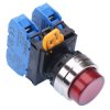 YW4L-A2E20Q0R Red 22mm Metal Bezel Maintained Push Button Switch 2NO IP65 IDEC