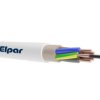 Przewód YDY żo 5x1,5 mm2 (450/750V) instalacyjny okrągły biały NYM-J (krążki 100m) 5901854412641 ELPAR