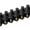 Lustre terminal, 12 pole, 4-16 mm², clamping points: 12, black, screw connection, 76 A, 2056569