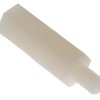 Kołek dystansowy gwint M4 x M4 długość 19mm Nylon 66 Męski/żeński Sześciokątny RS PRO
