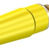 Gniazdo bananowe Żeńskie Śruba typ Gniazdo bananowe Żółty Staubli rozmiar 4 mm 600V 32A Złoty