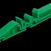 66263 DIN rail clip for PCB 122 mm 4 pieces