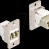 67169 Keystone module, fiber optic LC duplex socket / socket