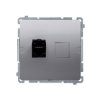 Gniazdo komputerowe RJ45 kat. 6 inox z przesłoną