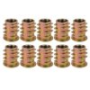 Mufa do drewna dwugwintowa M6x12mm - 10szt - Wypustka meblowa - Wkręt - Nakrętka