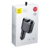 Transmiter FM BASEUS bluetooth 4.2 + ładowarka USB x2+USB-C Quick Charge 3,4A z pomiarem napięcia / CCALL-RH01