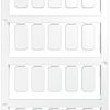 PA device marker, (L x W) 18 x 9.5 mm, white, 200 pcs, 1248580000